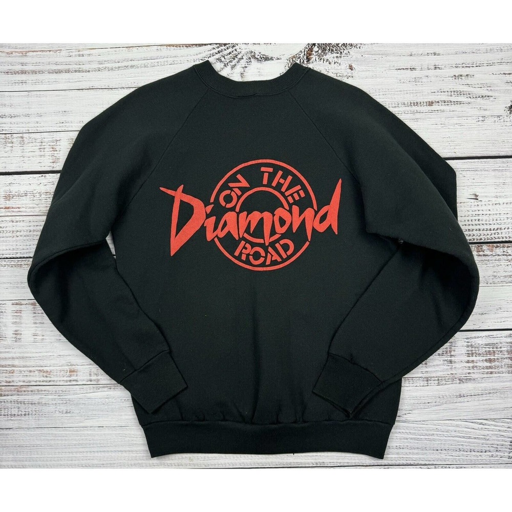 Vintage 1990s Neil Diamond On the Road Crewneck Sweatshirt FOTL Sz Large Band